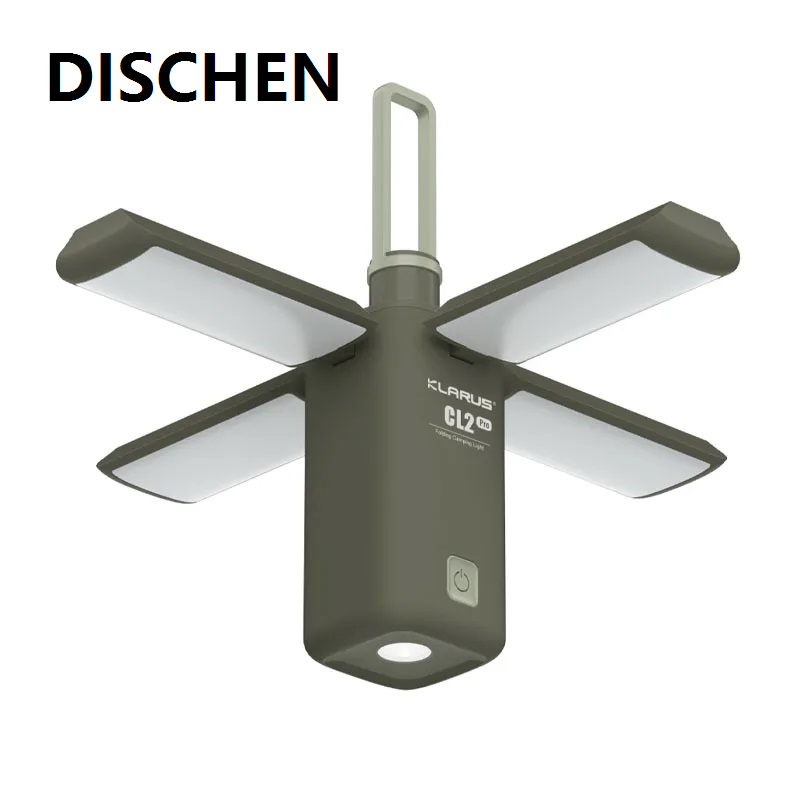 DISCHEN Luxury New KLARUS CL2 Pro LED Flashlight Super Large Capacity Camping Lights with 14000mAh Powerbank for Self Defense Emergency Lights