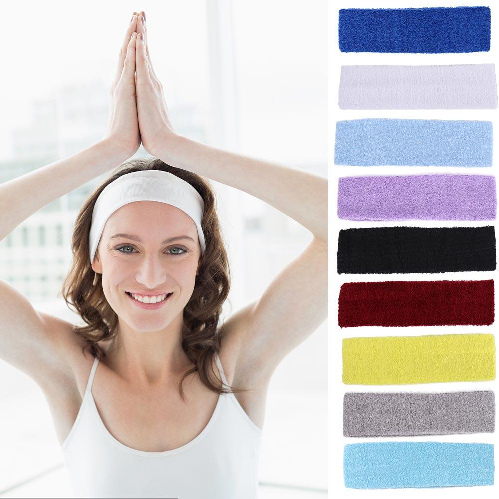 Unisex Anti-slip Gym Elastic Stretch Sport Hairband Running Headwear Yoga Sweatband Fitness Headband