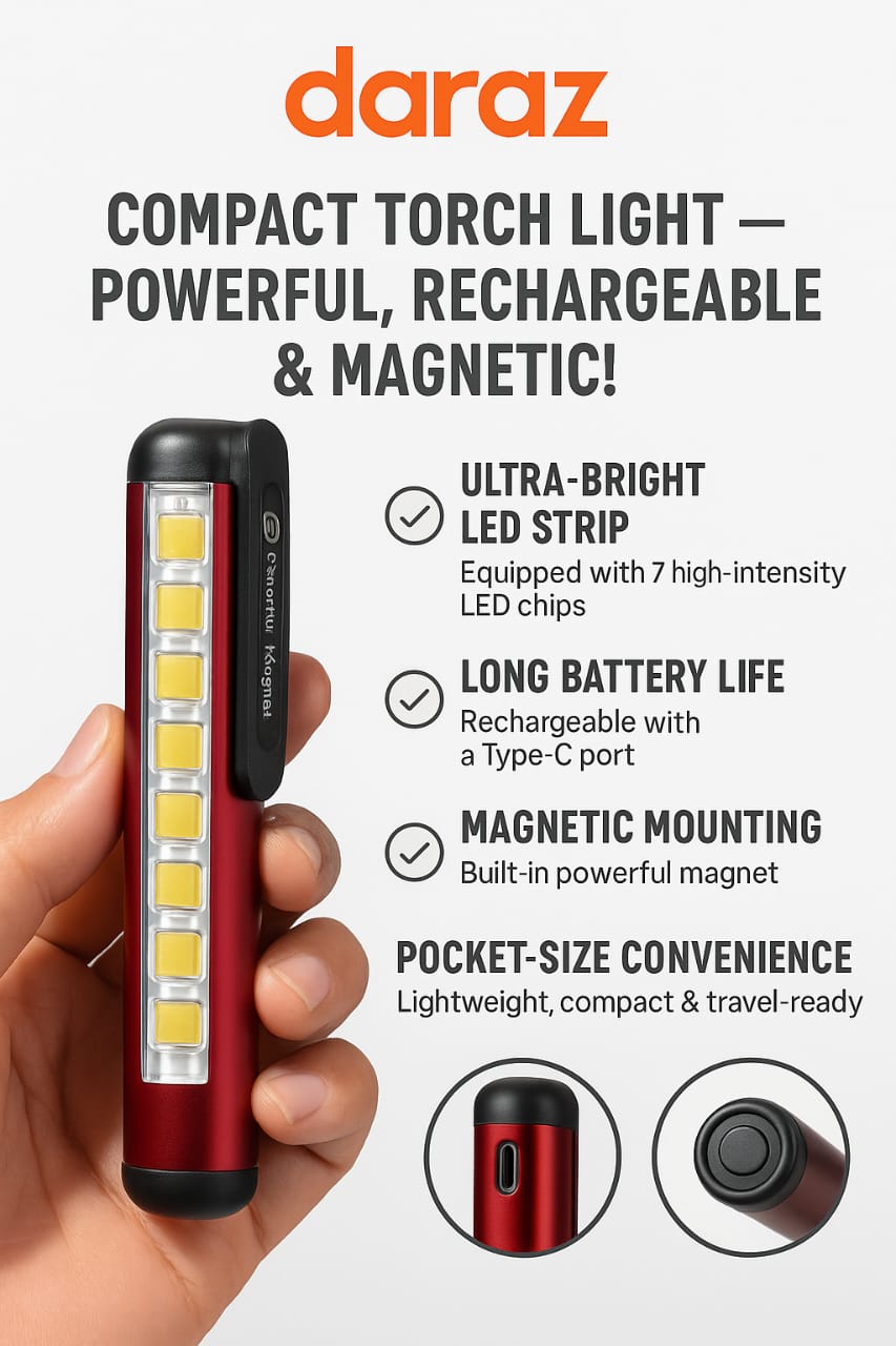 Ultra Bright Rechargeable LED Torch Light - Long Range Focus Beam | USB Charging | 3 Light Modes | Waterproof Flashlight for Outdoor & Home Use