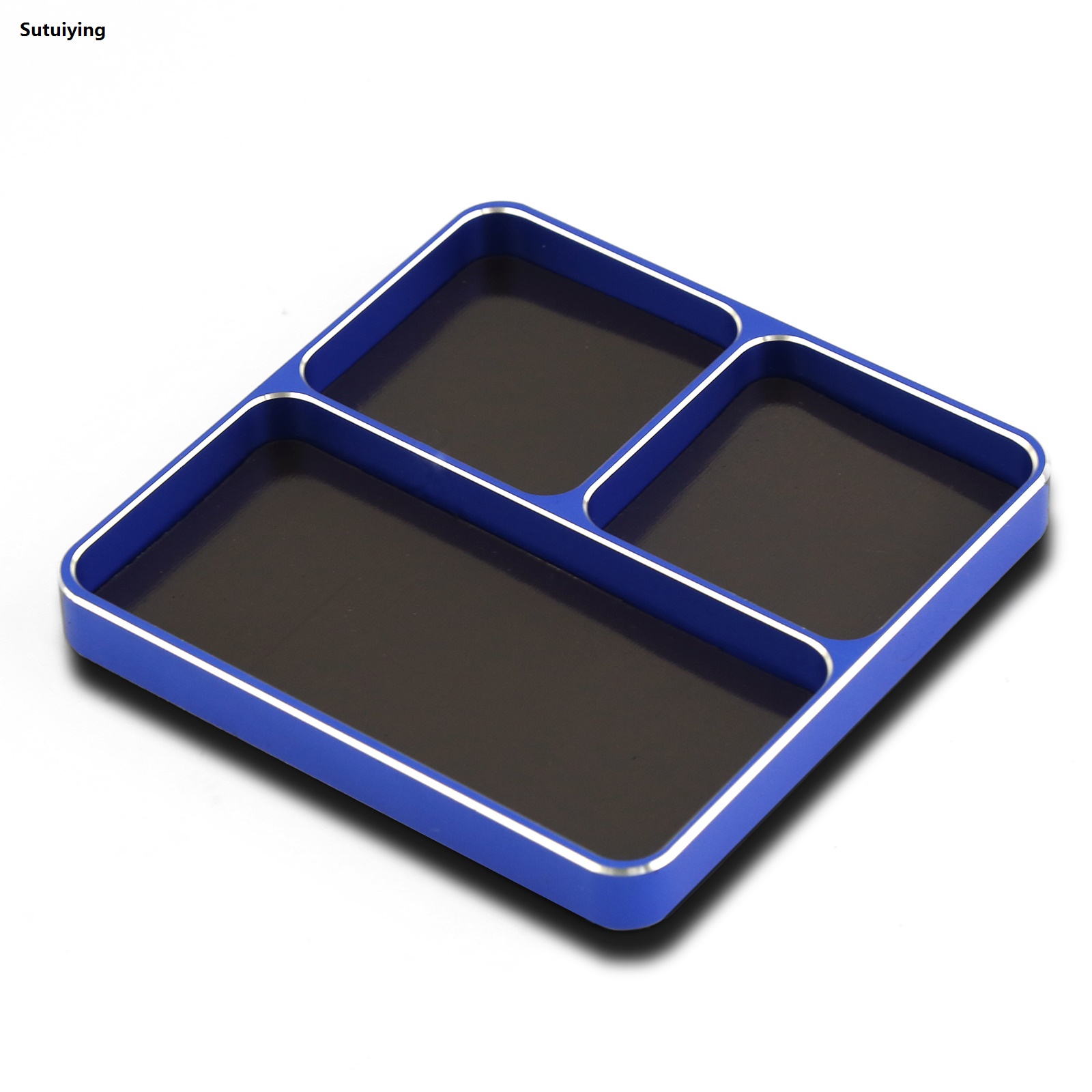Sutuiying Metal RC Screw Tray Aluminum Alloy Screw Fitting Disk RC Repair 2025 New Tool for RC Car Boat Model Airplane Applied Family