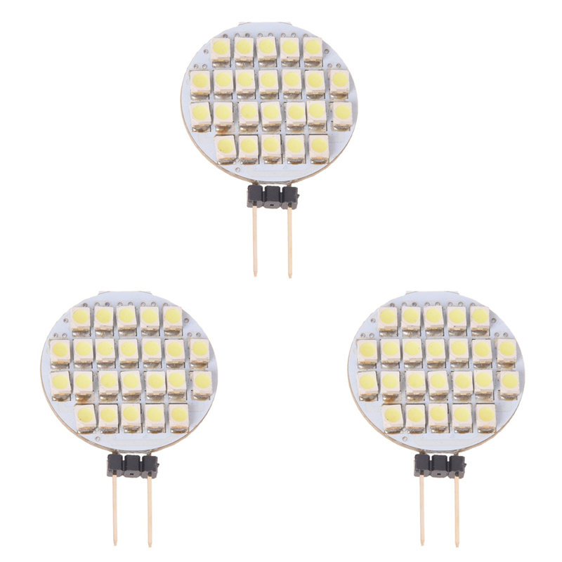 ZOROOM 3X 24 SMD LED Spot Light Bulb Lamp G4 Real White DC 12V