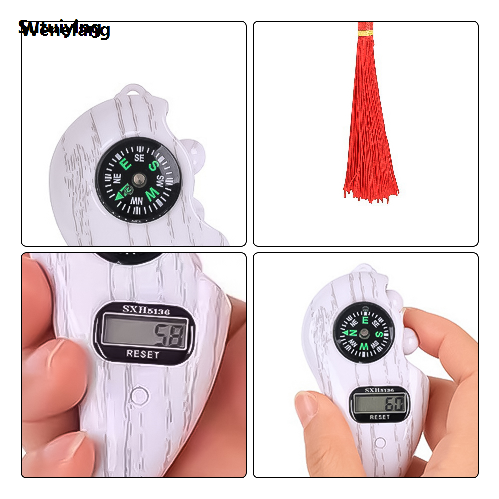 Wenefang Sutuiying Electronic Digital Electronic Tally Counter with Compass Tassel 2025 New New Finger Game Toy Reset Decompress Relax Tool LCD Register