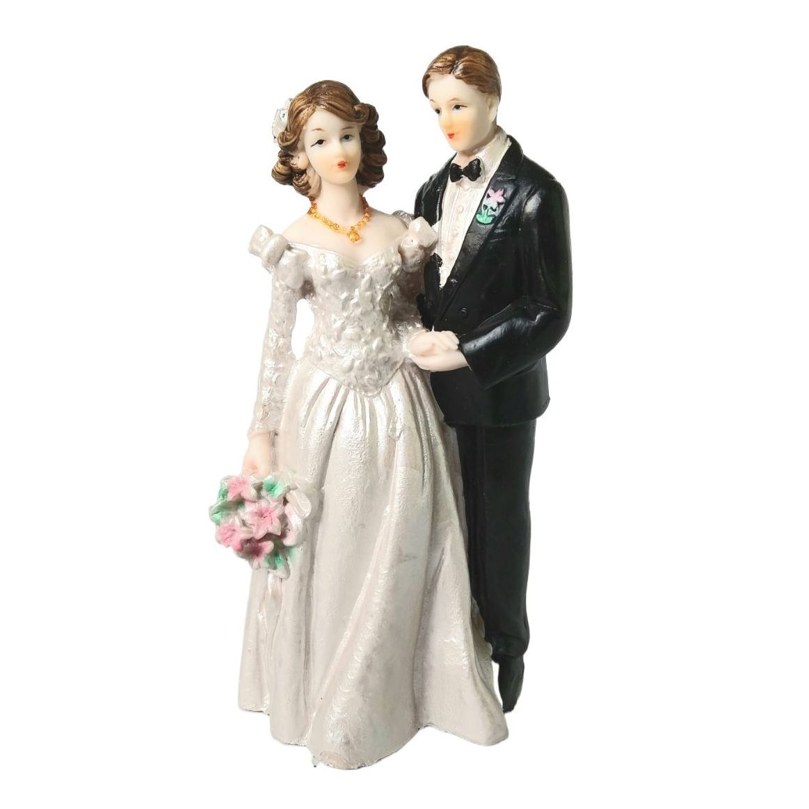 Romantic Love Wedding Bride Groom Couple Statue Room Décor Figure Valentine’s Day Gift For Decoration 17cm