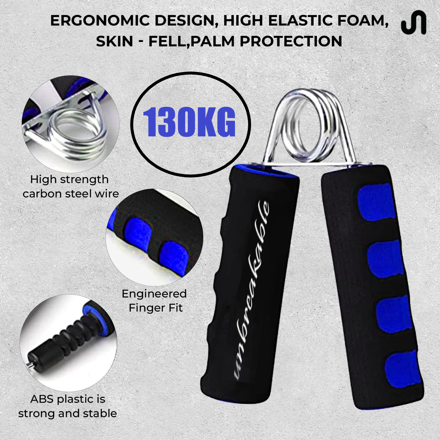 Foam Handle Power Hand Grip For Hand and Wrist Strengthener | Foam Hand Grip | Grip Strengthener With Foam Handles