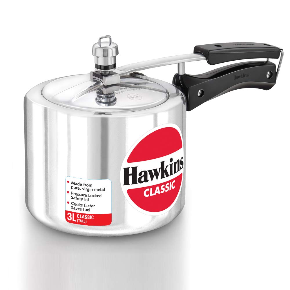 Hawkins Classic Aluminum Pressure Cooker - 3L - CL30