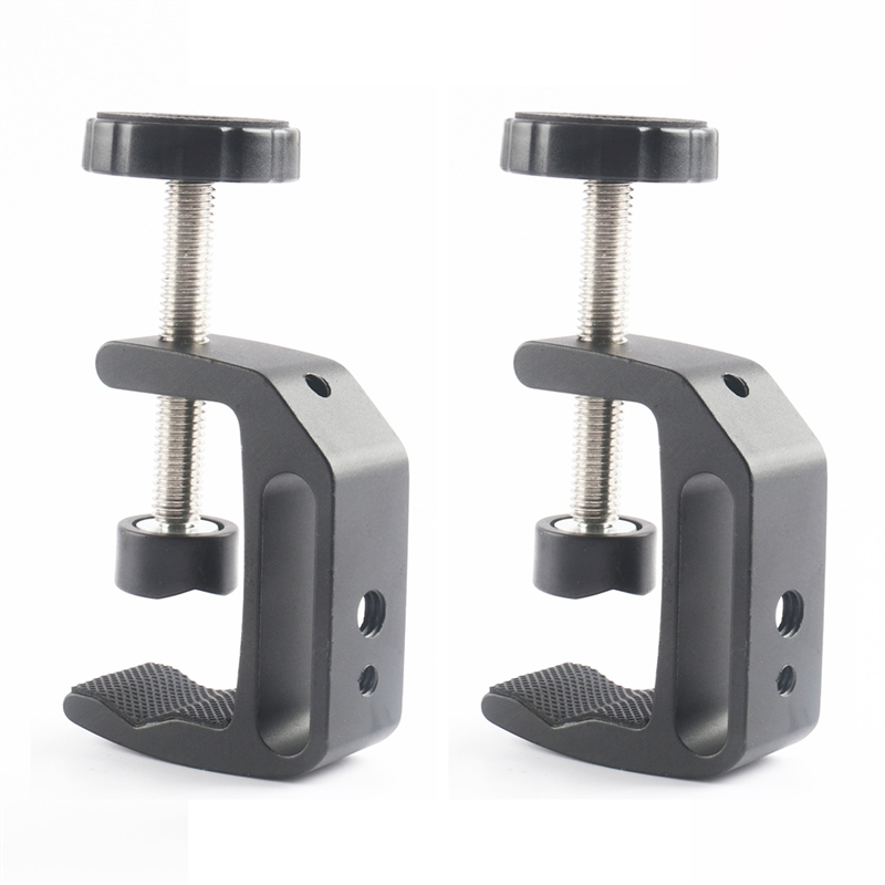 JINMY Universal C-Clamp for Desktop Mount Tables Desk Clamps Aluminum Support Small C Clamp 4 Pack