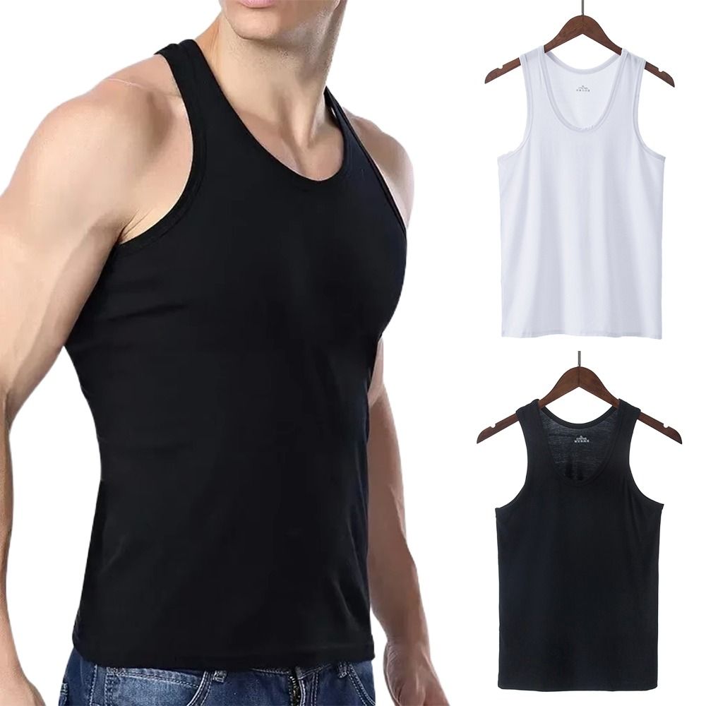 Fashion Spandex Men's Shapewear Belly Control Sports Compression Vest Body Shaper Shirt