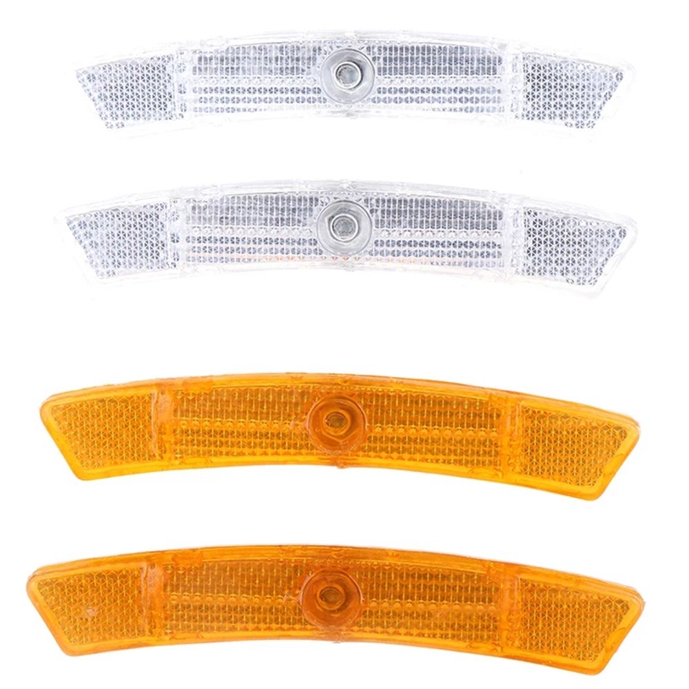 Vintage Clip 2Pcs Reflect Light Safety Warning Cycling Wheel Rim Reflective Sheet Tube Reflector Bicycle Spoke Spoke Reflector