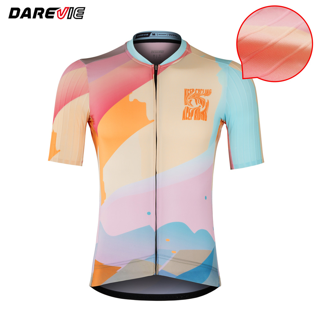 2025 new DAREVIE AERO Man Cycling Maillot High Speed Slim Fit Cycling Jersey Man 2025 Aerodynamics Cycling Clothes for Men Quick Dry