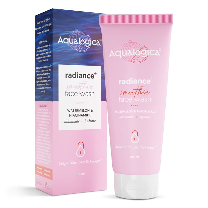 Aqualogica Radiance+ Smoothie Face Wash With Watermelon and Niacinamide 100ml