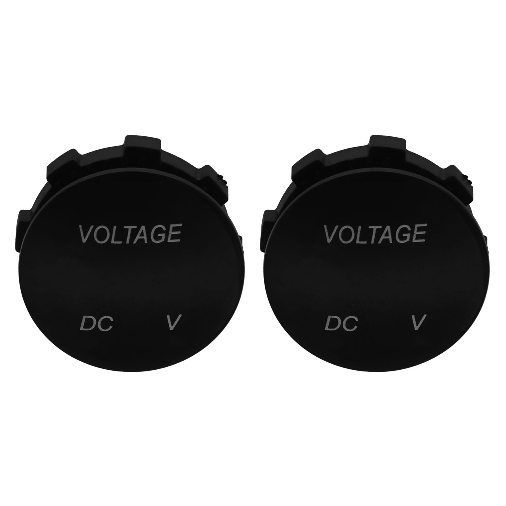 NAMUNY 2X Voltage Meter Universal Voltmeter Digital Display Water Resistant LED Green Color for 12V-24V DC Car Motorcycle
