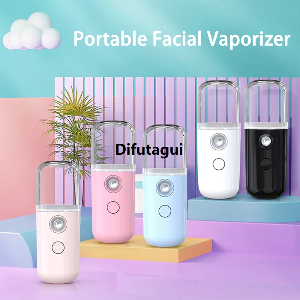 Difutagui 2025 New Face Hydrat mener Mini Nano Facial mener Portable Rechargeable Luxury Small Steamer Wireless Nano Personal Face Hydrat mener