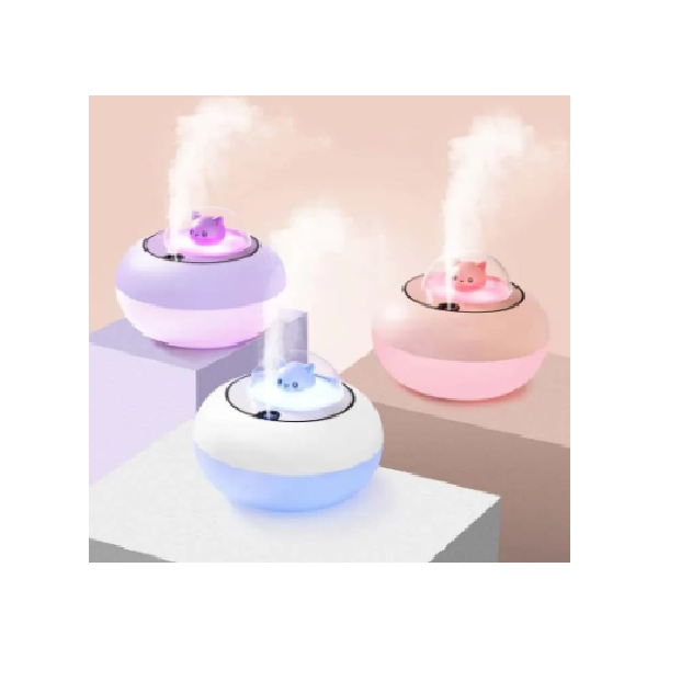 Space Bear Portable Mini Humidifier - USB Quiet Cool Mist Air Humidifier with Mute Spray, Desktop Indoor Air Atomizer for Baby Room, Bedroom, Office, Travel & Home