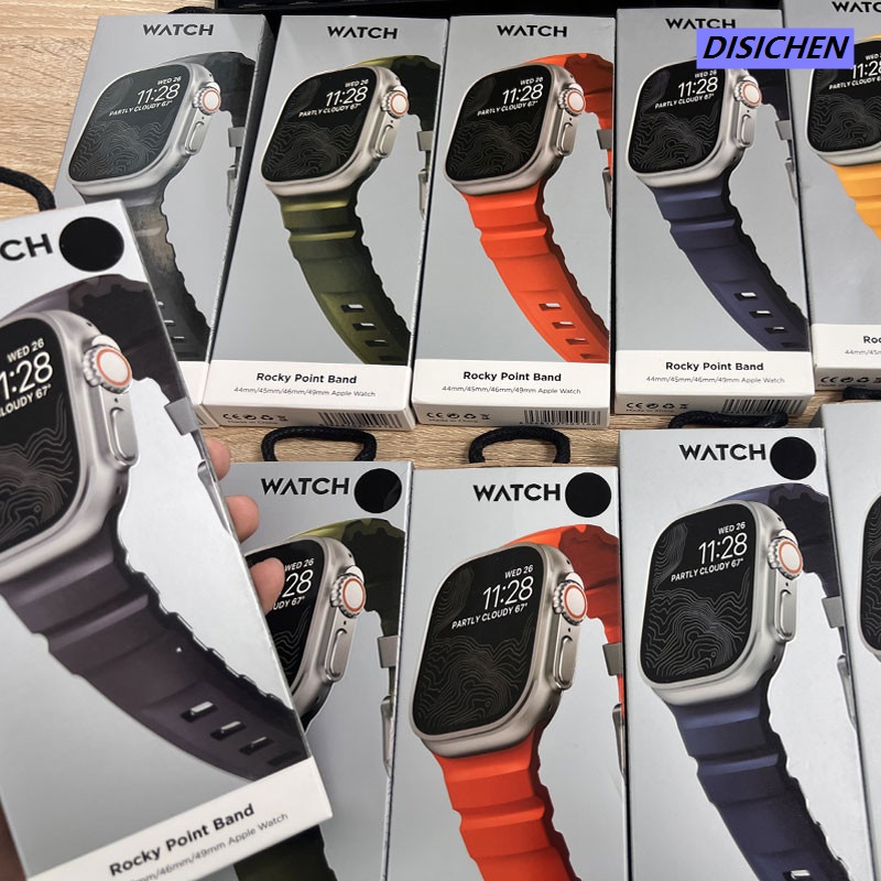 DISICHEN Megnetic strap For Apple watch 9 8 7 41 45mm Ultra 2 49mm Men's Women's Metal Breathable Band For iWatch 6543SE 44 40 42mm Belt