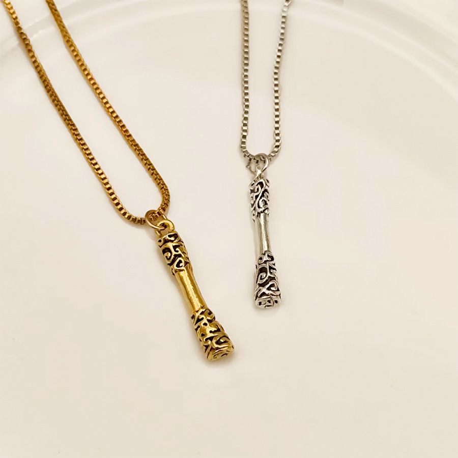 【New Arrivals】National Tide Wind ~ Black Myth Wukong Ruyi Gold Hoop Pendant Punk Hip-hop ins Street Trendy Men Necklace