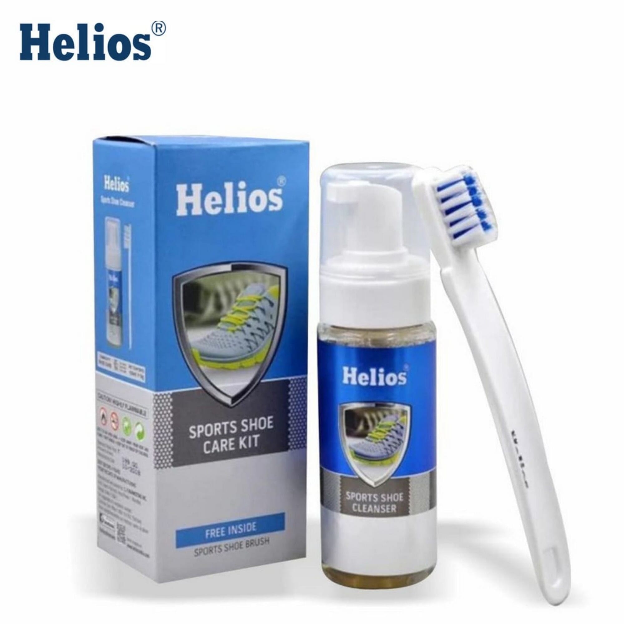 Helios Cleaner Kit For Sneaker Suitable for all Shoes Foam Liquid Fabric Shoe Care Kit 150ml - image 1