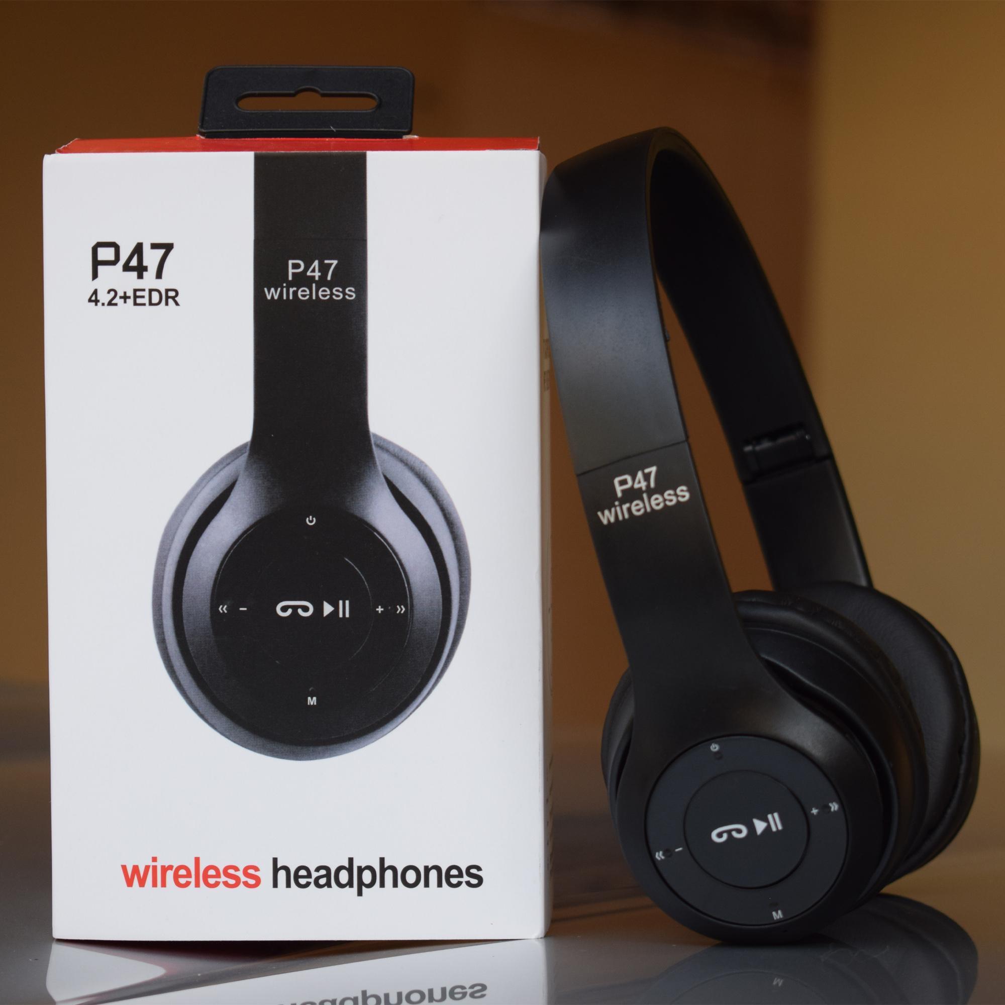 P47 Wireless Bluetooth Foldable Headset With Microphone FOR All