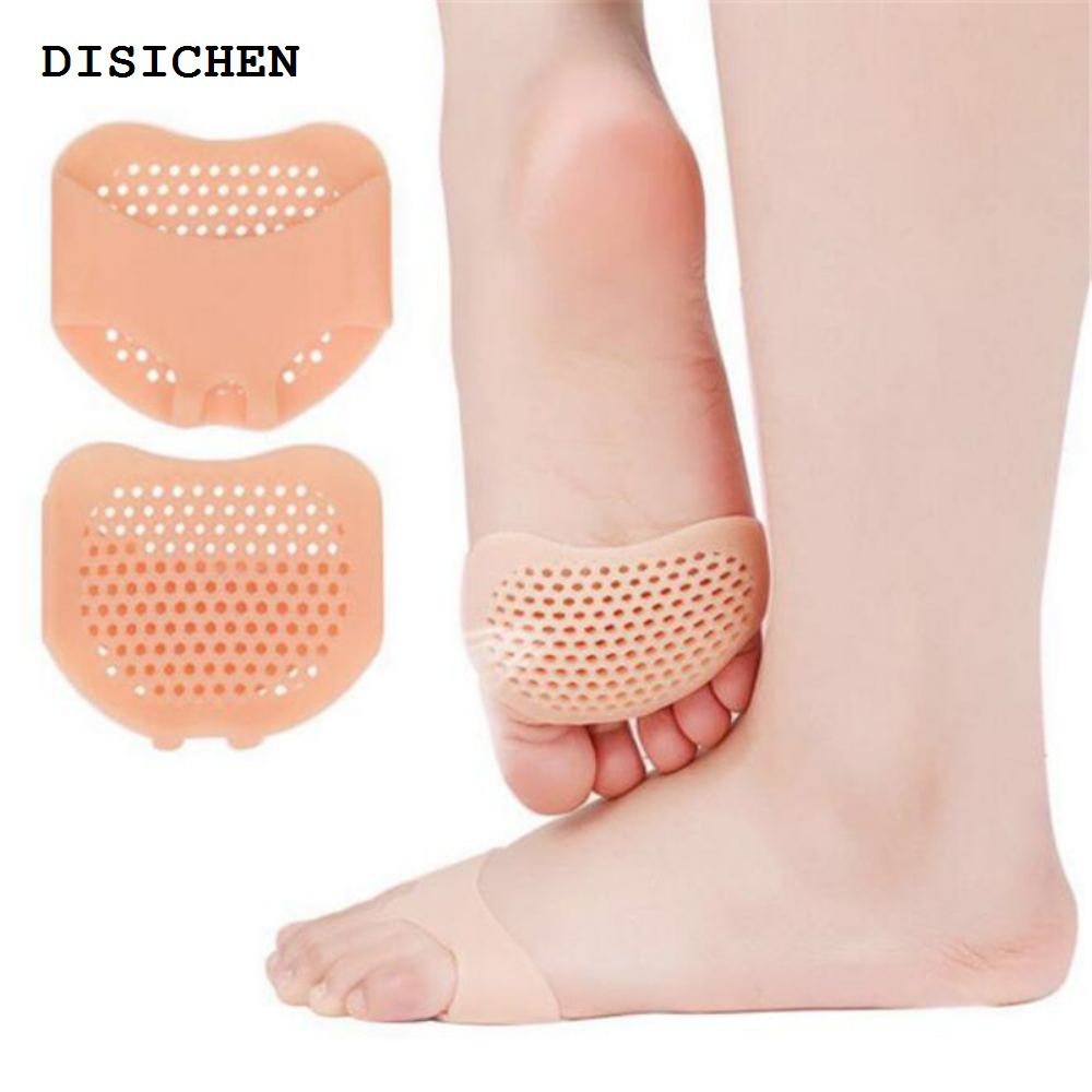 DISICHEN Original 2 Pcs Ball of Foot Cushions Soft Gel Metatarsal Pads Mortons Neuroma Callus Pain Relief Forefoot Insoles Foot Protect