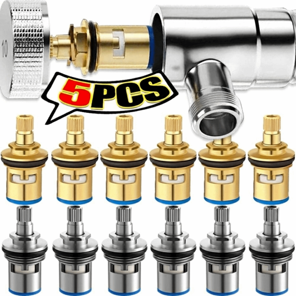 New Stainless Steel Faucet Valve Core Rust Resistant Easy Installation Faucet Cartridge Universal Inner Valve Bathroom Faucet