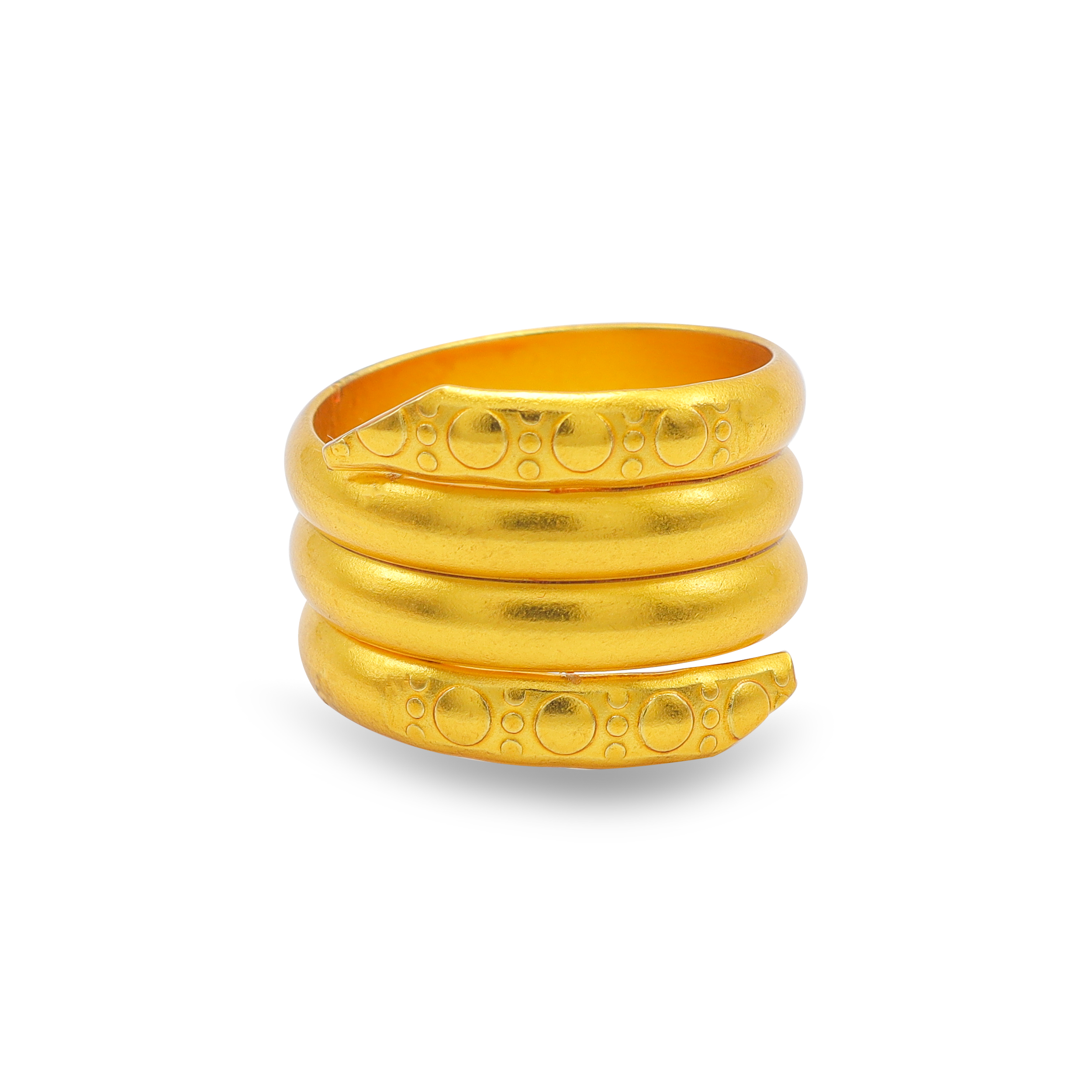 Gold Plated Panchadhatu Plain Authi For Men And Women