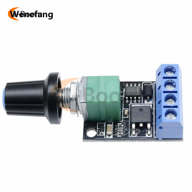 Wenefang 3A PWM electric motor speed controller DC 5V 12V 15V electric motor Fifty percent discount speed regulator speed regulator knob control switch 10-14KHz