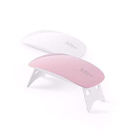 Nail Dryer Mini, 6W Led Uv Portable Nail Dryer Curing Lamp Light For Gel Based Polish Usb Power With 45S/60S Timer Setting,
