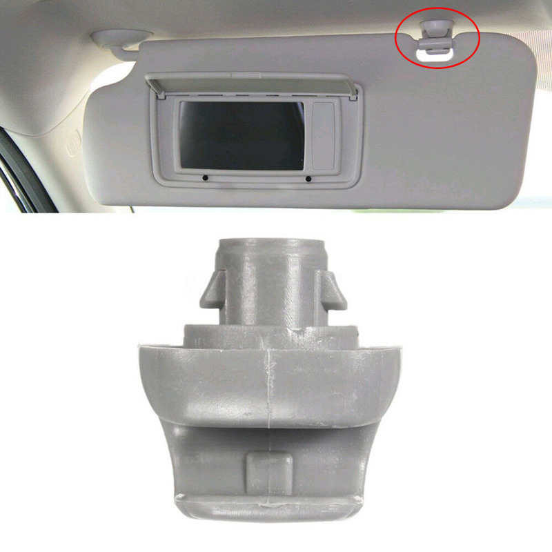 NEW 【Innovative design】1pcs Gray Sun Visor Clip Fit For Honda Cr-V Civic Accord Odyssey Pilot Durable Plastic Interior Parts Creative Car Accessories