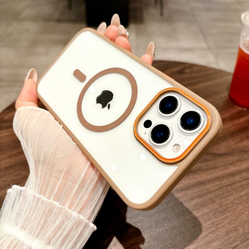 HODON Clear Phone Case For iPhone 13 14 15 16 Pro Max Magnetic Luxury Transparent Shockproof Cover