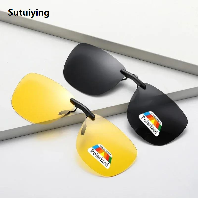 Sutuiying 2024 New Classic Black Square Sunglasses Men Fashion Mirror Blue Luxury Sun Glasses Unisex Vintage Anti Glare Driving Shades UV400