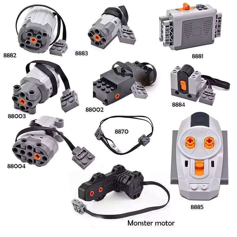 Power functions Motor Technical parts MOC multi tool servo train motor PF 8293 8883 model building blocks