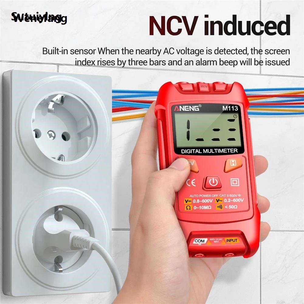 Wenefang Sutuiying M113 Mini Digital Multimeter 600V AC/DC Voltage Meter Multimetro 【2025 Sales promotion Version】 Ohm NCV Electricity Tools 1999 Counts Multimeter with buzzer