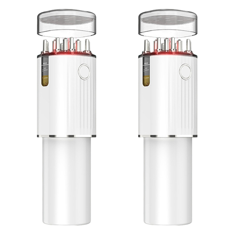 ZOROOM 2X 3-In-1 Vibrating Hair Oil Applicator & Scalp Massager Red Lights with 70Ml Storage Hair Treatment Growth Applicator