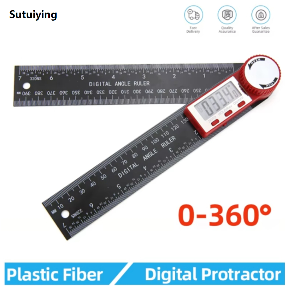 Sutuiying 1 PC 2 in 1 Digital Angle Detector Scale Suitable for Woodworking Luxury Measurement Tools High Accuracy Mutifunction Tools Calipers