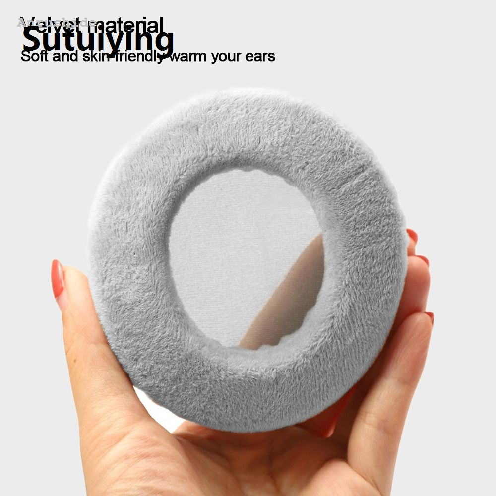 Sutuiying Anrushide 1pair General Velvet Earpads for Sony/Akg/Denon 60mm 65mm 70mm 75mm 2025 New 80mm 85mm 90mm 95 100mm 105mm Replacement Ear Pads Cushion
