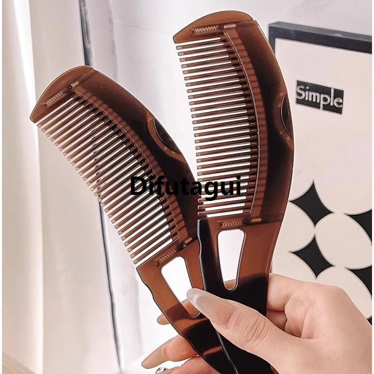 Difutagui Energy Comb - Hollow Hair Nurturing Comb, Grease Removing Comb Affordable for Dandruff, No-Wash Detangling Hair Care Oil Control Comb