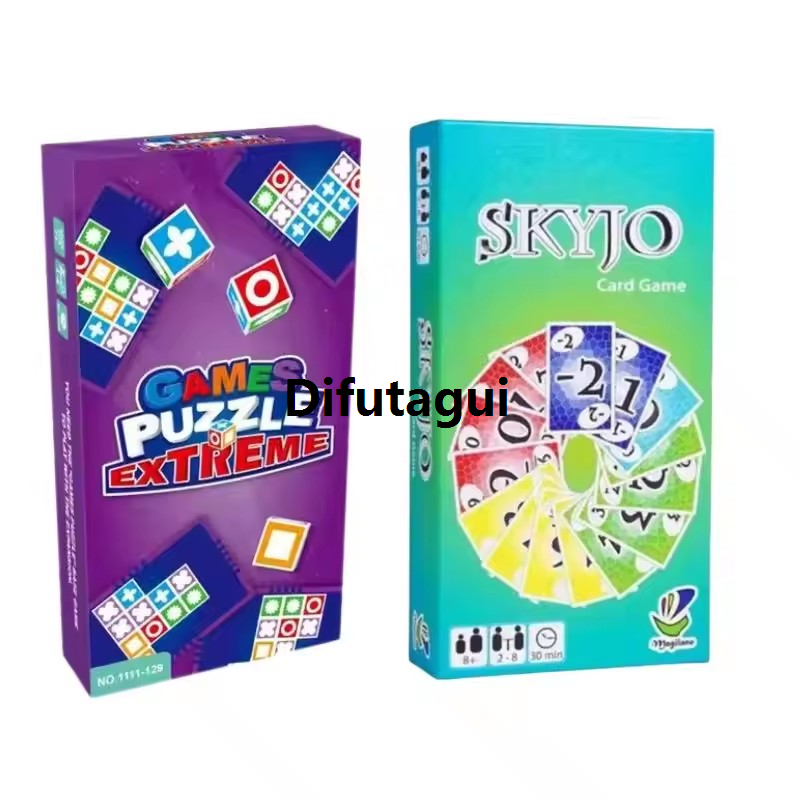 Difutagui Luxury Tapis Kids Games Social Box Decks for Party New Skyjo Board New style Game Card Table for the Whole Family Wit Group Poker Social