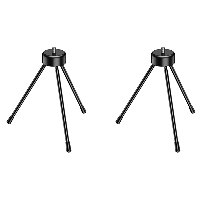 FORIDE 2X Mini Metal Tripod, Desktop Tripod with 1/4 Inch Screws, Suitable for Projectors and All Cameras