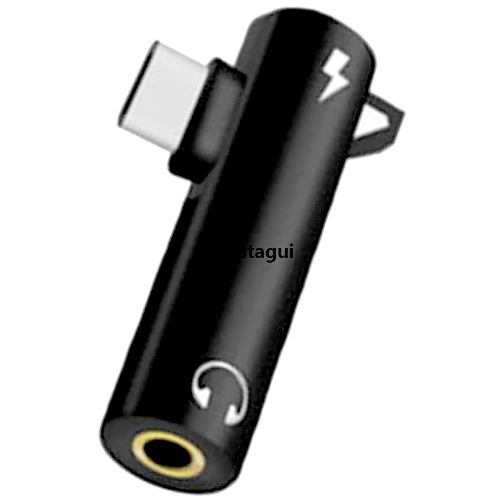 Difutagui SSD Hot Selling Headset mm.5 Hang Up Audio CTypeVDZI ()－Adapter Affordable Call Music Charging 2-in-1 Round Hole Converter