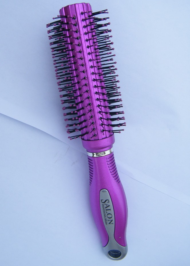 Hair Curl Effect Round Hair Brush Comb Professional Parlor and Home Use (9 Inch Length and 8 Inch Diameter)
