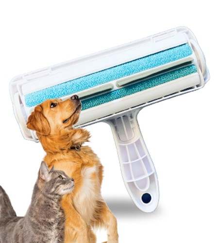 Chom Chom Roller Pet Hair Remover and Reusable Lint Roller - ChomChom Cat and Dog Hair Remover for Furniture, Couch, Carpet, Clothing and Bedding