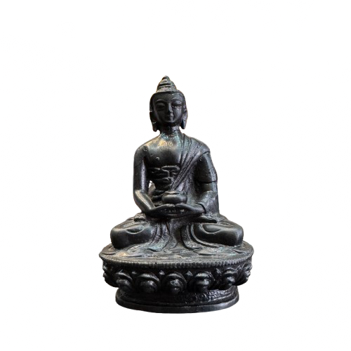 Black Color Lord Buddha Statue (Murti) 12cm