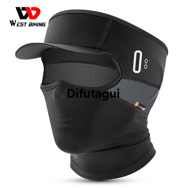 Difutagui WEST BIKING Ice Silk Cycling Headgear Summer Sunscreen Sport Scarf New Men Women Running Climbing Fishing Mask Anti-UV Balaclava Cap