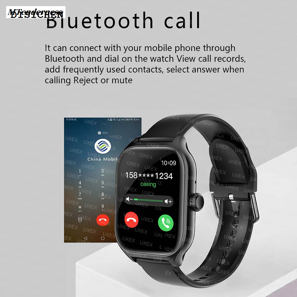 DISICHEN Original MTenderness Offer Today Watch Alarm Clock Call Bluetooth Watch New 2025 Fashion New Smart Men 1.77 HD Custom Photo Health Tracking Smart Lady