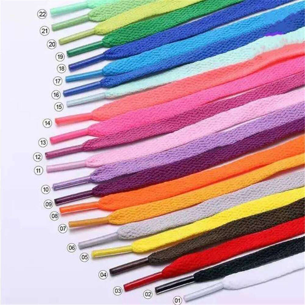 0.8/1/1.2/1.5/1.8M Sneaker Flat Shoelaces Hiking Boots Strings Colored Shoe For Sneakers Laces New