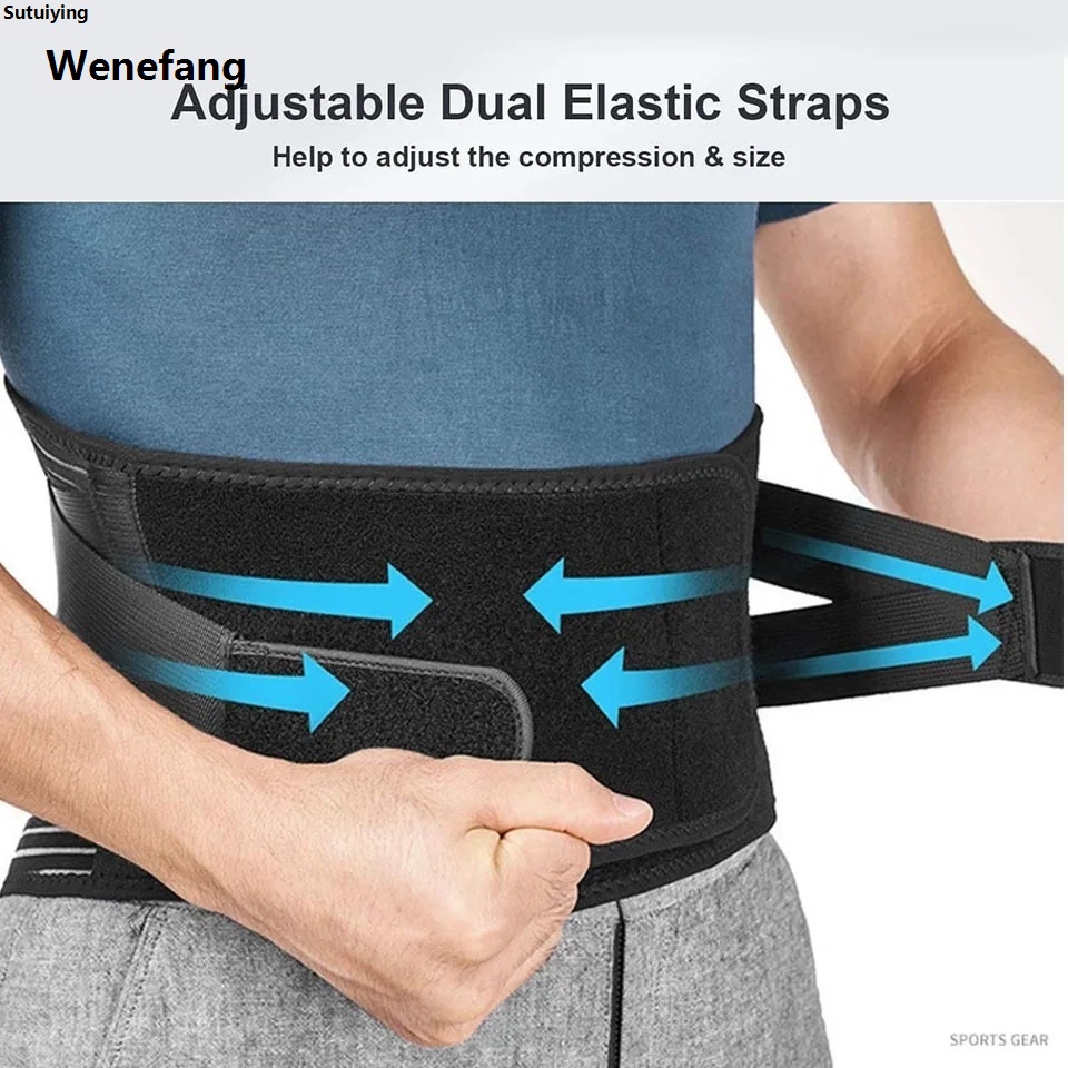 Wenefang Sutuiying AOLIKES Lower Back Brace with 6 Stays Anti-skid Orthopedic Lumbar 2025 New Sales promotion Support Breathable Waist Support Belt for Gym Pain Relief
