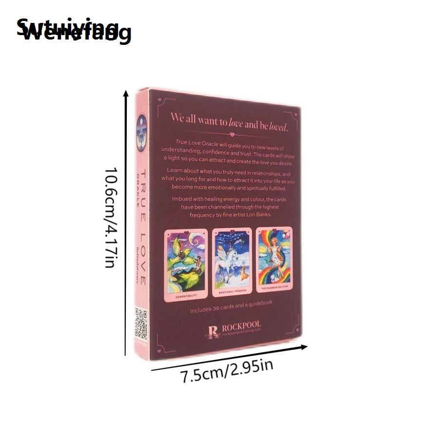 Wenefang Sutuiying True Love Oracle Cards 36 English Cards For Family Friends Holiday New Original Party Gift Entertainment Divination Board Game Playing Card