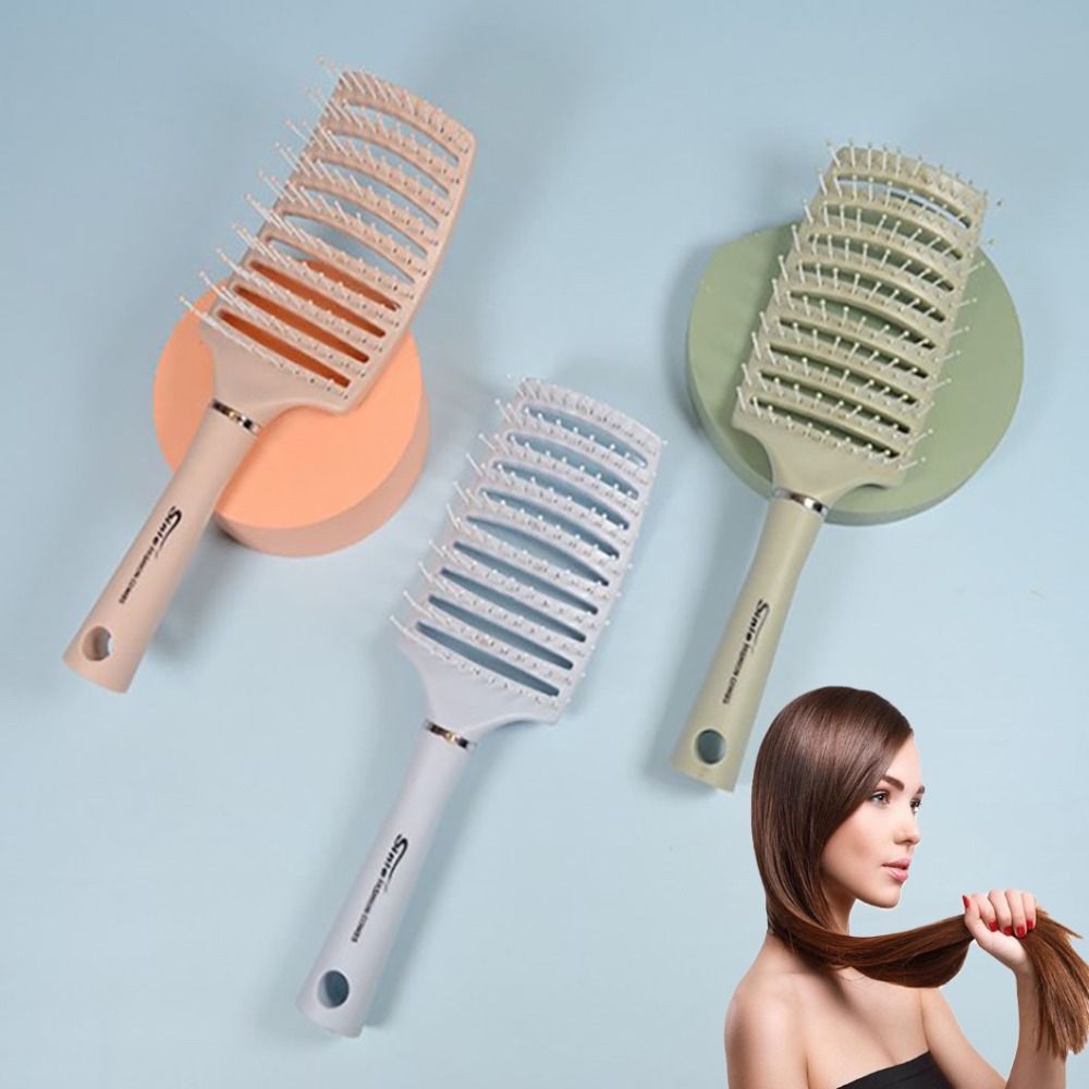1pcs New Scalp Wide tooth Curved Hair Comb Massager Brush Anti-static Hairdressing Styling Tools