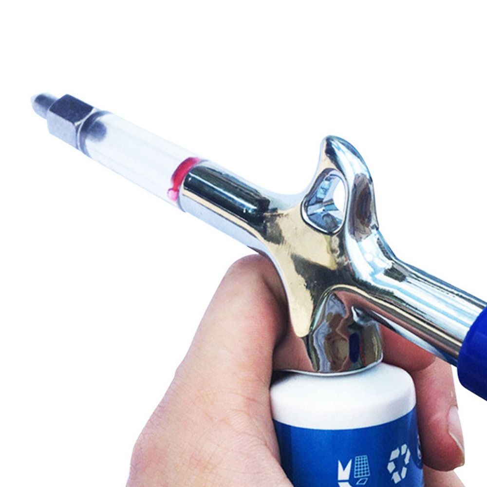 Practical Aluminum Alloy+Plastic Oiling Tool Silver Blue Mini Grease Tool Bicycle Accessories MTB