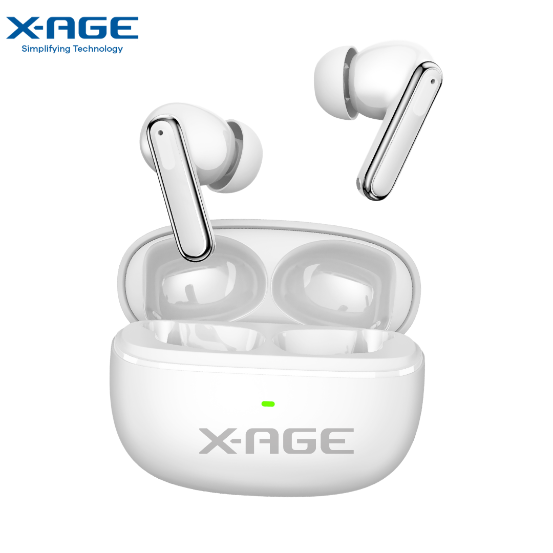 X-AGE CONVE PLAY BUDS 2 WIRELESS EARBUDS( XGT02)- WHITE