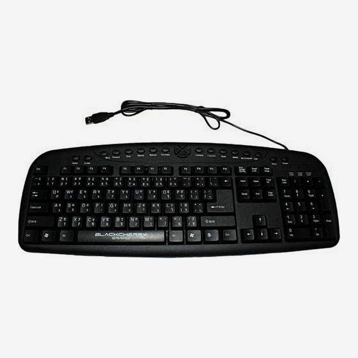 Multimedia Wired USB 107 Keys Keyboard
